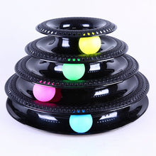 Load image into Gallery viewer, VIP Funny Pet Interactive Toy Cat Colorful 3/4-Layer Plastic Tower Tracks Toy With Balls For IQ Traning
