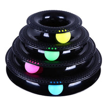 Load image into Gallery viewer, VIP Funny Pet Interactive Toy Cat Colorful 3/4-Layer Plastic Tower Tracks Toy With Balls For IQ Traning
