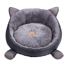 Load image into Gallery viewer, Cotton Cat Bed House for Cats Winter Warm Cat Mat Cute Cat Beds Round Cushion Beds for Small Dog Kennel Pet Cat Bed Cama Gato
