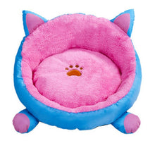 Load image into Gallery viewer, Cotton Cat Bed House for Cats Winter Warm Cat Mat Cute Cat Beds Round Cushion Beds for Small Dog Kennel Pet Cat Bed Cama Gato
