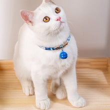 Load image into Gallery viewer, Pet Cat Collar With Bell Charm Necklace Collar For Cats Rabbit Small Dogs Chihuahua Collars Adjustable 29-36cm Pet Accessories

